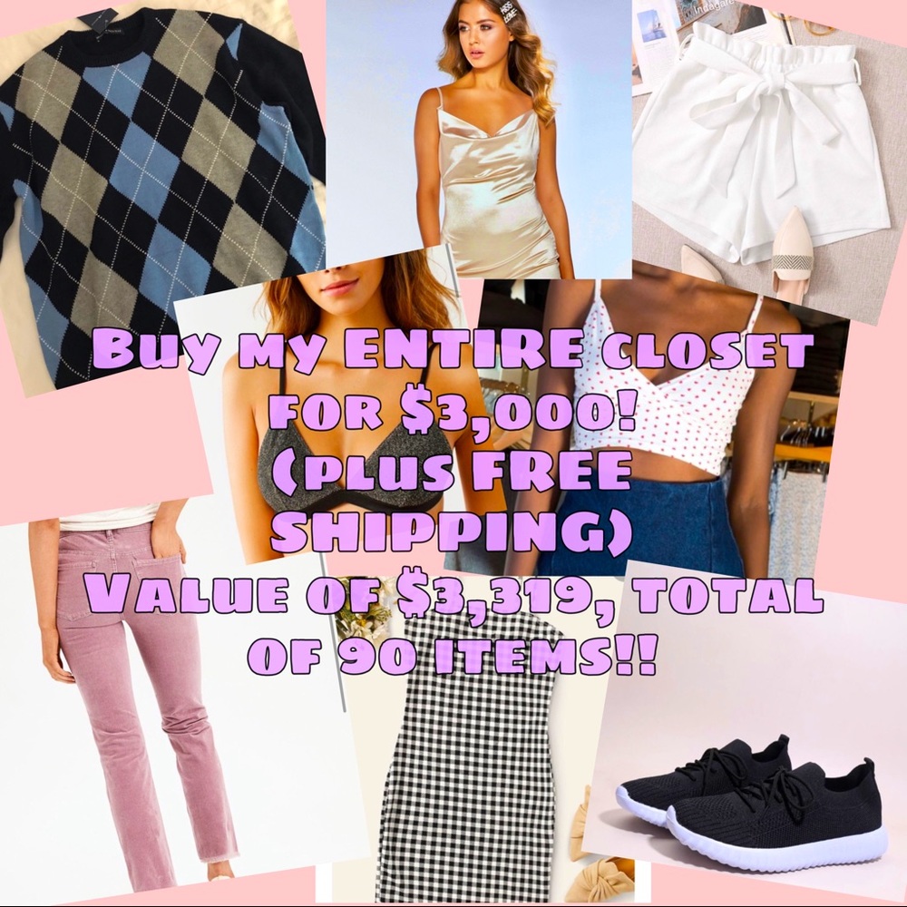 All my clothes for $3,000, and free shipping!